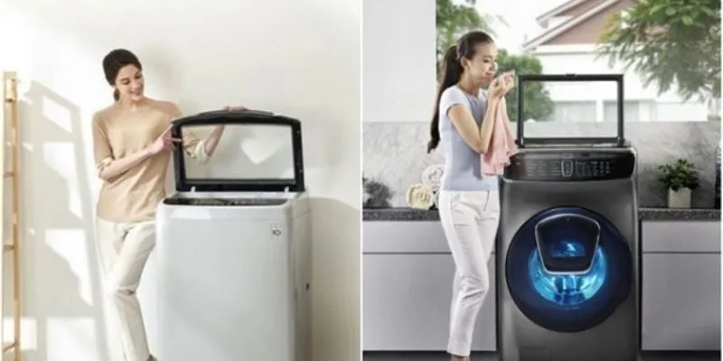 So sánh thiết kế máy giặt cửa trước vs cửa trên: Nên chọn loại nào?